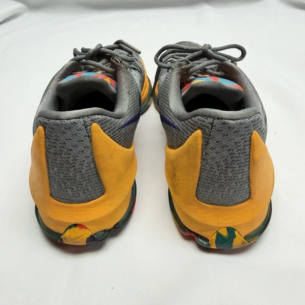 NIKE AIR MAX 2015 Mens 9.5 Gray Orange Multicolor Running Shoes 749375-050